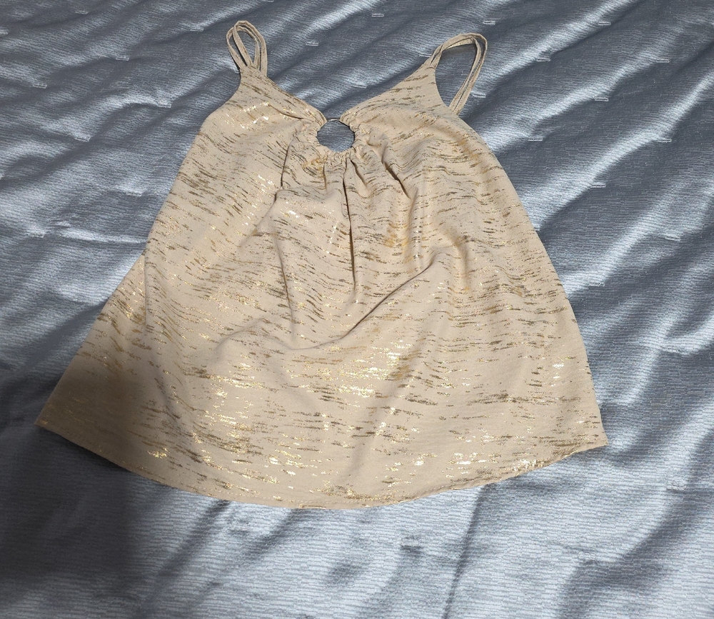 Elegant Gold Women's Top